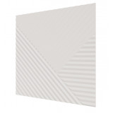 Стеновая квадратная панель Пирамида МДФ Ликорн Белая