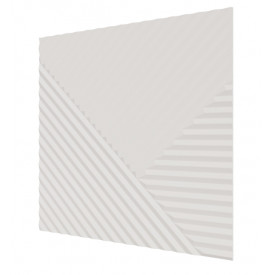 Стеновая квадратная панель Пирамида МДФ Ликорн Белая