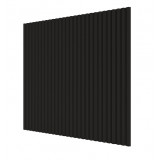 Стеновая квадратная панель Полосы МДФ Ликорн Черный Стеновая квадратная панель Полосы МДФ Ликорн Черный