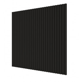 Стеновая квадратная панель Полосы МДФ Ликорн Черный Стеновая квадратная панель Полосы МДФ Ликорн Черный