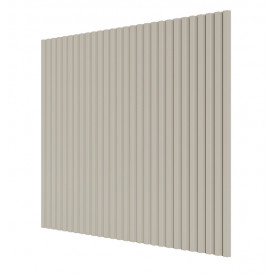 Стеновая квадратная панель Полосы МДФ Ликорн Слоновая кость