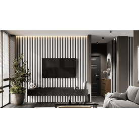 Рейка для стены с отделкой МДФ Ликорн РП-2.16.2800 Белая Рейка для стены с отделкой МДФ Ликорн РП-2.16.2800 Белая