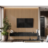 Рейка для стены с отделкой МДФ Ликорн РП-2.16.2800 Ясень выбеленный