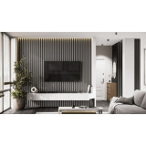 Рейка для стены с отделкой МДФ Ликорн РП-2.16.2800 Чёрная