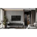 Рейка для стены с отделкой МДФ Ликорн РП-2.16.2800 Светло-серая