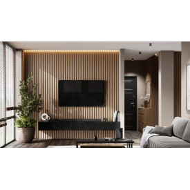 Рейка для стены с отделкой МДФ Ликорн РП-2.16.2800 Дуб янтарный натуральный