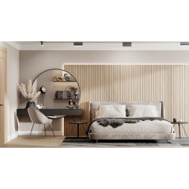 Реечная стеновая панель МДФ Ликорн Дуб янтарный натуральный РП-1.П.16.2800 – правая завершающая рейка