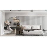 Реечная стеновая панель МДФ Ликорн Светло-серая матовая РП-1.С.16.2800 – серединная рейка