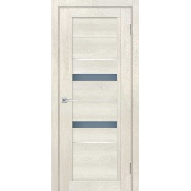 Дверь ПВХ Мариам Техно-802 Бьянко графит сатинат, белый лакобель