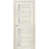 Дверь ПВХ Мариам Техно-804 Бьянко белый сатинат, белый лакобель