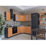 Кухня Техно-02 Оранжевый металлик