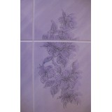 Панель ДВП Лилия Лилак сиреневая (Lilac Lily), 15x20
