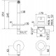 Смеситель для раковины Paffoni Light LIG007NO70 черный