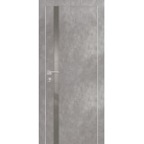 Дверь Profilo Porte PX-8 AL кромка с 2-х ст. Серый бетон серый лакобель
