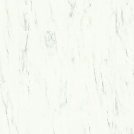 ПВХ-плитка Quick-Step QS LIVYN Ambient Click Plus AMCP 40136 Мрамор каррарский белый